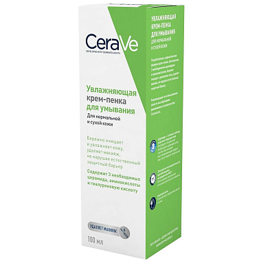 Купить CeraVe крем-пенка увлажняющ для умывания 100мл