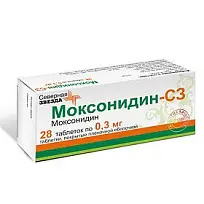 Купить: Моксонидин-СЗ 300 мкг 28 шт таблетки покрытые пленочной оболочкой