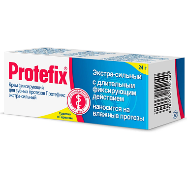 Купить Protefix 20 мл крем фиксирующий для зубных протезов экстра-сильный