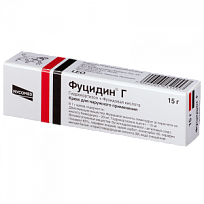 Купить: Фуцидин Г 15 г крем для наружного применения