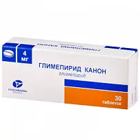 Купить: Глимепирид Канон 4 мг 30 шт таблетки
