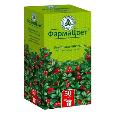 Купить Брусника листья 50 г пачка