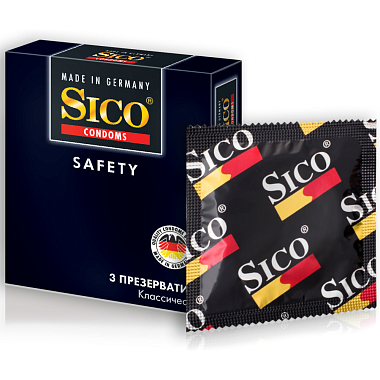 Купить Sico Safety 3 шт презервативы классические
