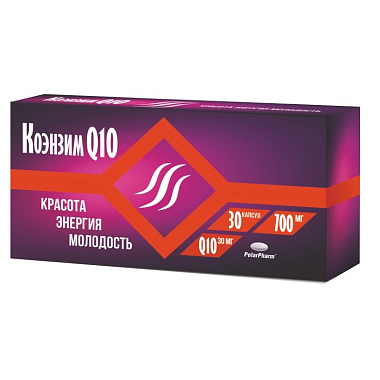 Купить Коэнзим Q-10 30 шт капсулы красота и молодость