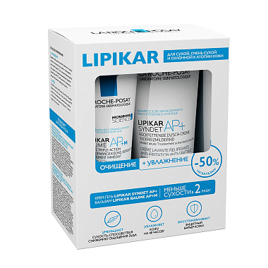 Купить La Roche-Posay Lipikar+ набор АР+М 75 мл бальзам + Syndet  АР+ 200 мл  крем-гель