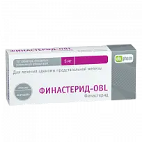 Купить: Финастерид-OBL 5 мг 30 шт таблетки покрытые пленочной оболочкой