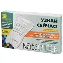 Купить: Narkocheck тест для выявления 3 видов наркотиков в моче