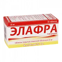 Купить: Элафра 20 мг 30 шт таблетки покрытые пленочной оболочкой