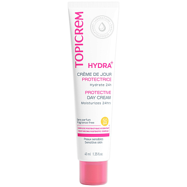 Купить Topicrem Hydra+ 40 мл крем дневной с защитным фактором SPF50