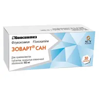 Купить: Зоварт Сан 100 мг 30 шт таблетки покрытые пленочной оболочкой