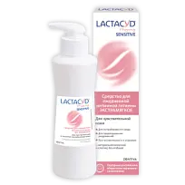 Купить: Lactacyd Pharma Sensitive 250 мл средство для интимной гигиены эктрамягкое для чувствительной кожи