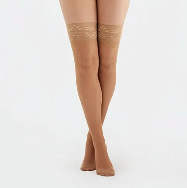 Купить Venoteks чулки 1 класс компрессии размер L Артикул 1C205 бежевые зимние