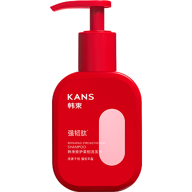 Купить Kans 300 г шампунь для сухих поврежденных волос с пептидами и пребиотиками