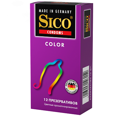 Купить Sico Color 12 шт презервативы разноцветные