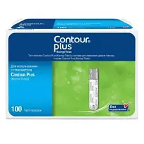 Купить: Contour Plus 100 шт тест-полоски к глюкометру
