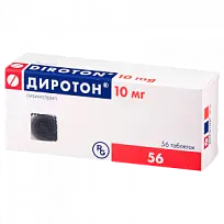 Купить: Диротон 10 мг 56 шт таблетки
