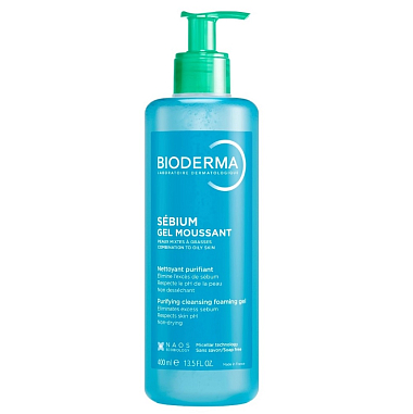 Купить Bioderma sebium 400 мл гель очищающий с помпой