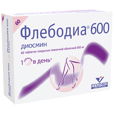 Купить Флебодиа 600 мг 60 шт таблетки покрытые оболочкой