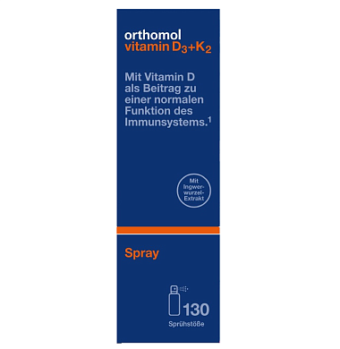 Купить Orthomol Vitamin D3 + K2 20 мл 130 доз спрей