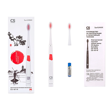 Купить CS Medica Sonicmax CS-167-W щетка зубная звуковая белая