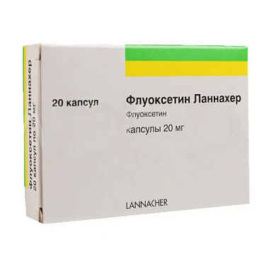 Купить Флуоксетин-Ланахер 20 мг 20 шт капсулы