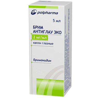 Купить Брим Антиглау Эко 2 мг/мл 5 мл капли глазные