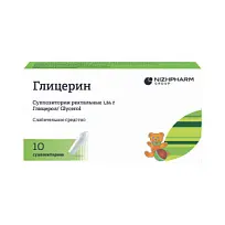 Купить: Глицерин 1,24 г 10 шт суппозитории ректальные для детей