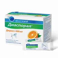 Купить: Магний Диаспорал 400 мг 20 шт гранулы диспергируемые во рту саше