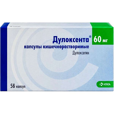 Купить Дулоксента 60 мг 56 шт капсулы кишечнорастворимые