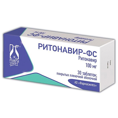 Купить Ритонавир-ФС таб ппо 100мг банка №30