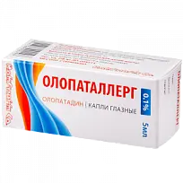 Купить: Олопаталлерг 0,1% 5 мл капли глазные