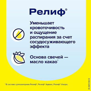 Купить Релиф 5 мг 10 шт суппозитории ректальные