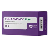 Купить: Тикализис 90 мг 60 шт таблетки покрытые пленочной оболочкой