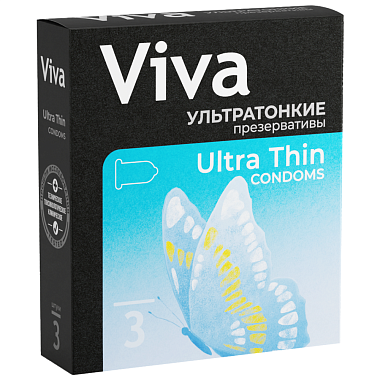 Купить Viva 3 шт презервативы ультра тонкие