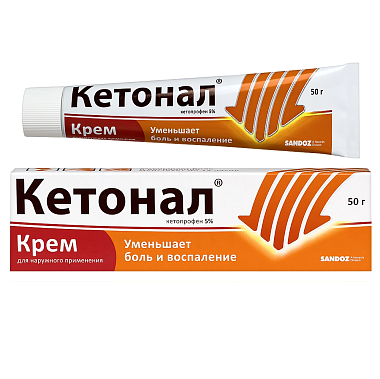 Купить Кетонал 5% 50 г крем для наружного применения