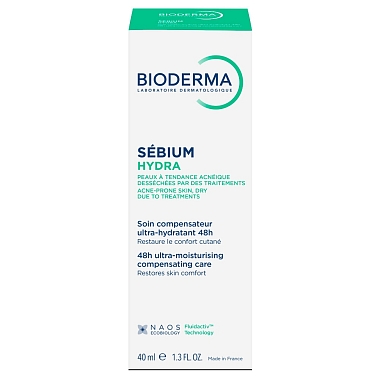 Купить Bioderma Sebium Hydra 40 мл крем для пересушенной воспаленной кожи увлажняющий
