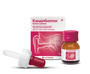 Купить Кандибиотик 5 мл капли ушные