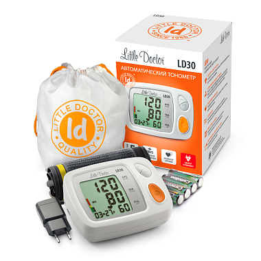 Купить Little Doctor LD30 тонометр автоматический на плечо с адаптером и манжетой 25-36 см