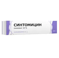 Купить: Синтомицин 10% 25 г линимент