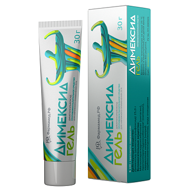 Купить Димексид 25 % 30 г гель туба