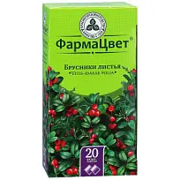 Купить: Брусника листья 1,5 г 20 шт фильтр-пакеты