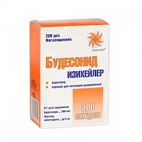 Купить: Будесонид Изихейлер 0,2 мг/доза 200 ДОЗ порошок для ингаляций дозированный