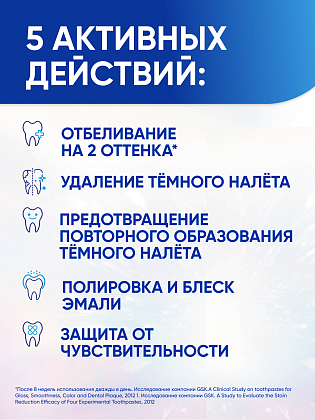 Купить Sensodyne Clinical White Активное отбеливание 75 мл паста зубная от темного налета