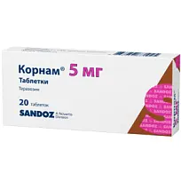 Купить: Корнам 5 мг 20 шт таблетки