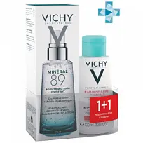 Купить: Vichy Mineral 89 гель-сыворотка д/лица 75мл + мицеллярн лосьон д/чувств кожи 100мл