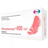 Купить: Иновелон 400 мг 60 шт таблетки покрытые пленочной оболочкой