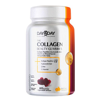 Купить: Orzax DAY2DAY Collagen Beauty Gummies 60 шт пастилки жевательные