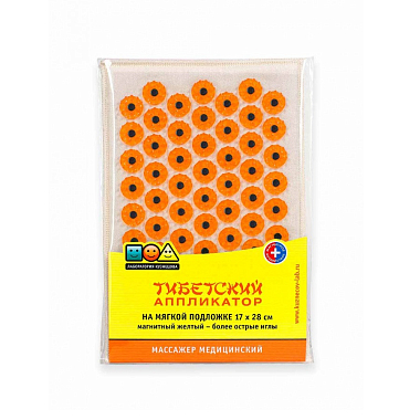 Купить Иппликатор Тибетски 1 шт магнитный на мягкой подложке желтый