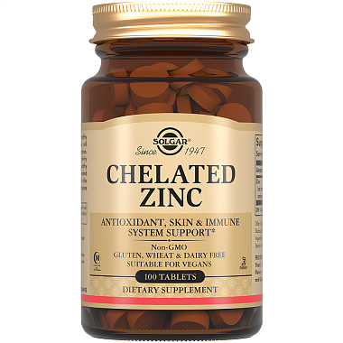 Купить Solgar Хелат Цинка 100 шт таблетки