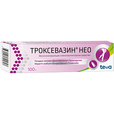 Купить Троксевазин Нео 2 % 100 г гель для наружного применения